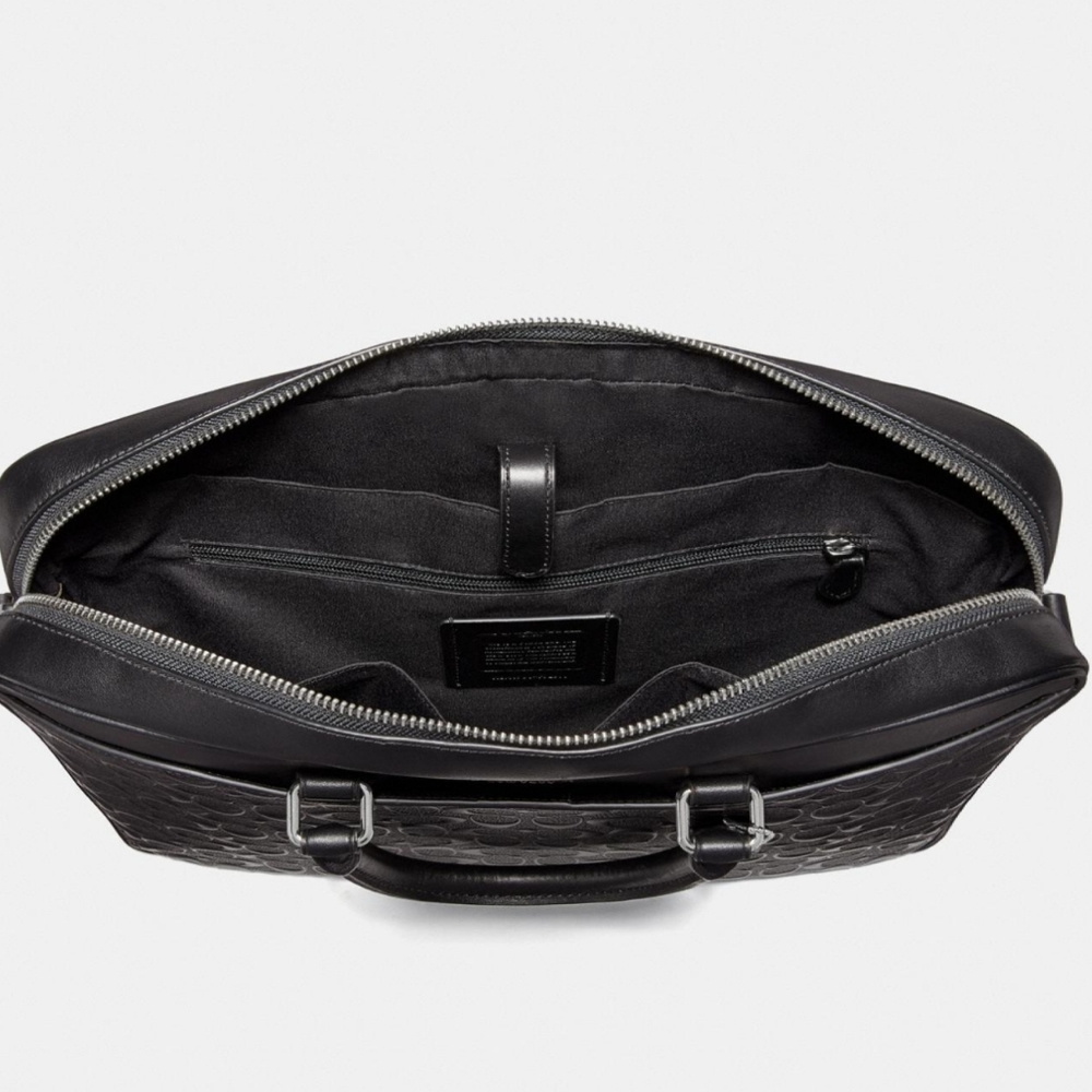☆ COACH Signature Designer Computer BAG Briefcase - Picture 4 of 12